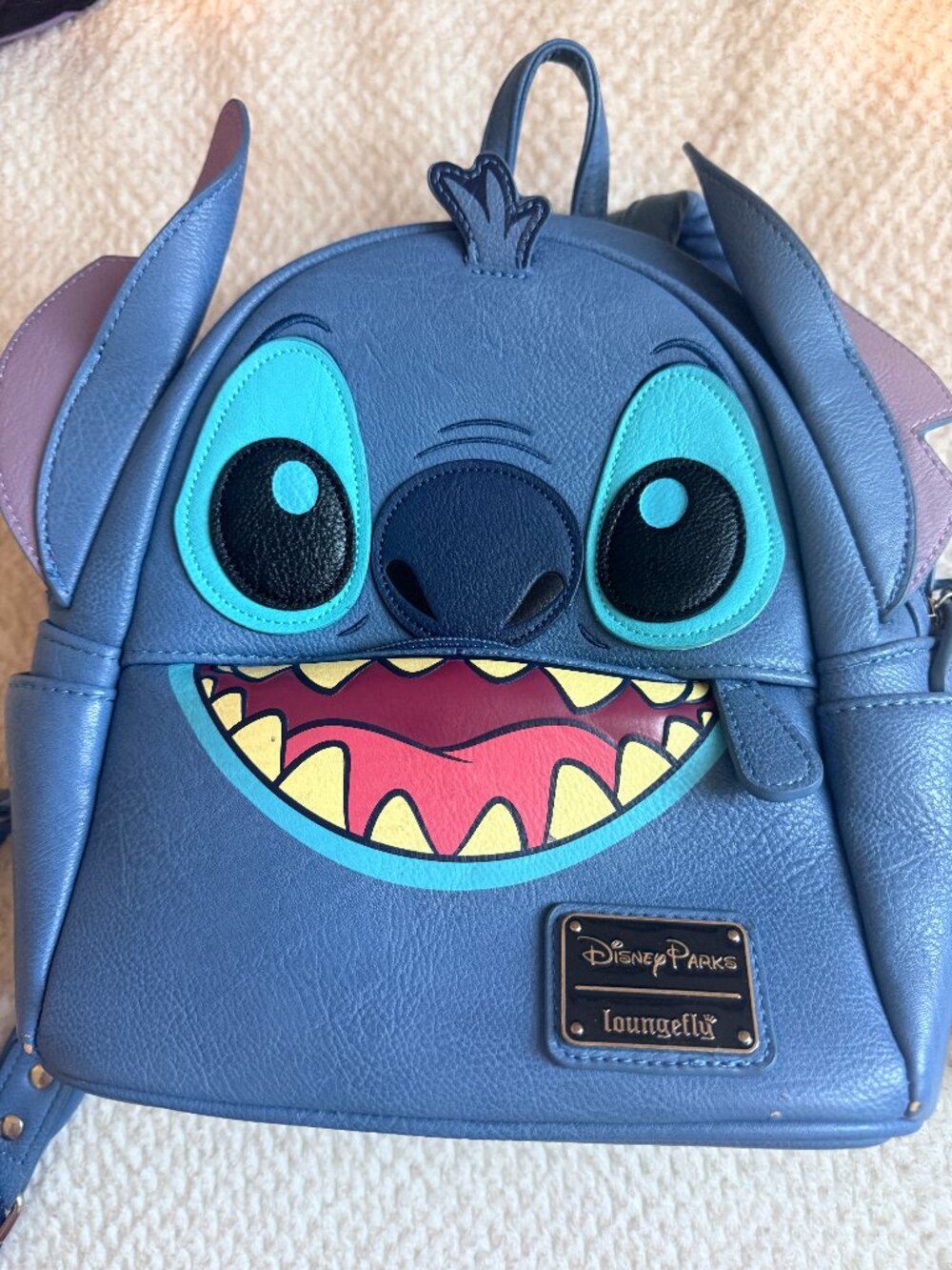 Disney Parks Loungefly Stitch Mini Backpack | Blue | Used